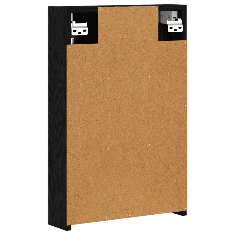 Badkamer spiegelkast met plank Zwart Eiken 40 x 10,5 x 60,5 cm
