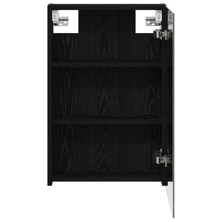 Badkamer spiegelkast met plank Zwart Eiken 40 x 10,5 x 60,5 cm