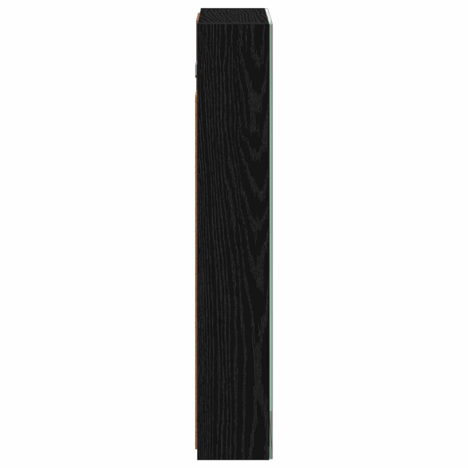 Badkamer spiegelkast met plank Zwart Eiken 40 x 10,5 x 60,5 cm