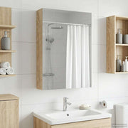 Badkamer spiegelkast 40x10,5x60,5 cm Sonoma eiken
