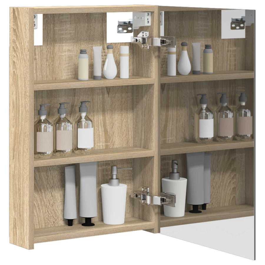 Badkamer spiegelkast met plank Sonoma Eiken 40 x 10,5 x 60,5 cm