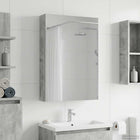 Bathroom Mirror Cabinet with Shelf Concrete Grey 40 x 10.5 x 60.5 cm