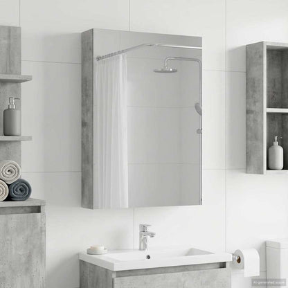 Badkamer spiegelkast met plank Beton Grijs 40 x 10,5 x 60,5 cm