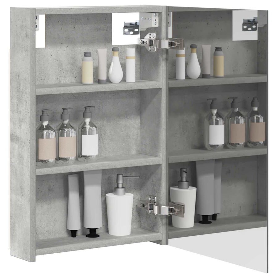 Badkamer spiegelkast Beton Grijs 40 x 10,5 x 60,5 cm