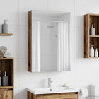 Badkamer spiegelkast 40x10,5x60,5 cm oudhout