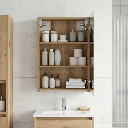 Badkamer spiegelkast Ambachtelijk eiken 40 x 10,5 x 60,5 cm