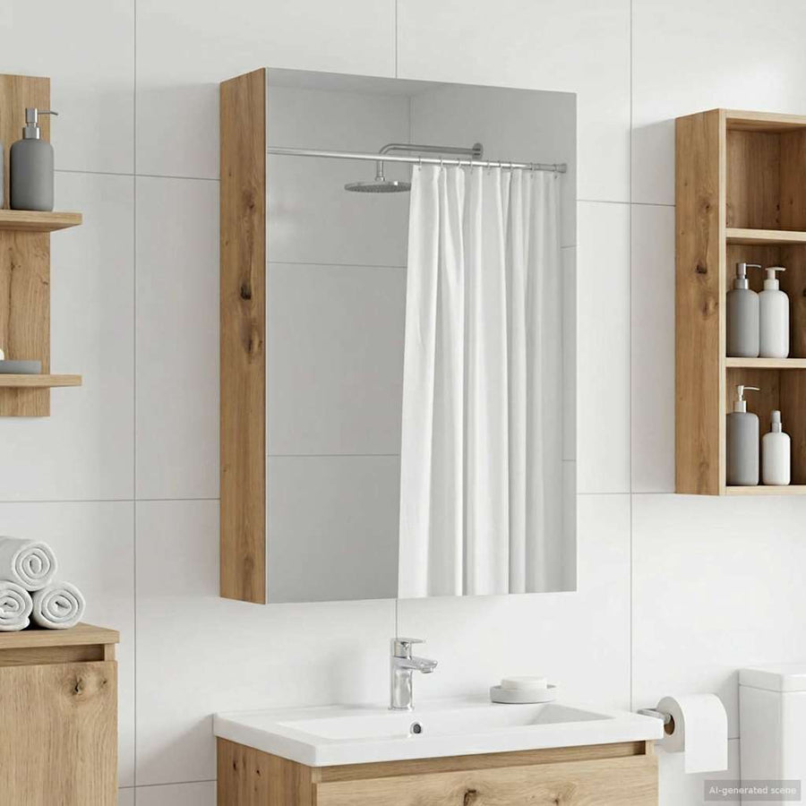 Badkamer spiegelkast Ambachtelijk eiken 40 x 10,5 x 60,5 cm
