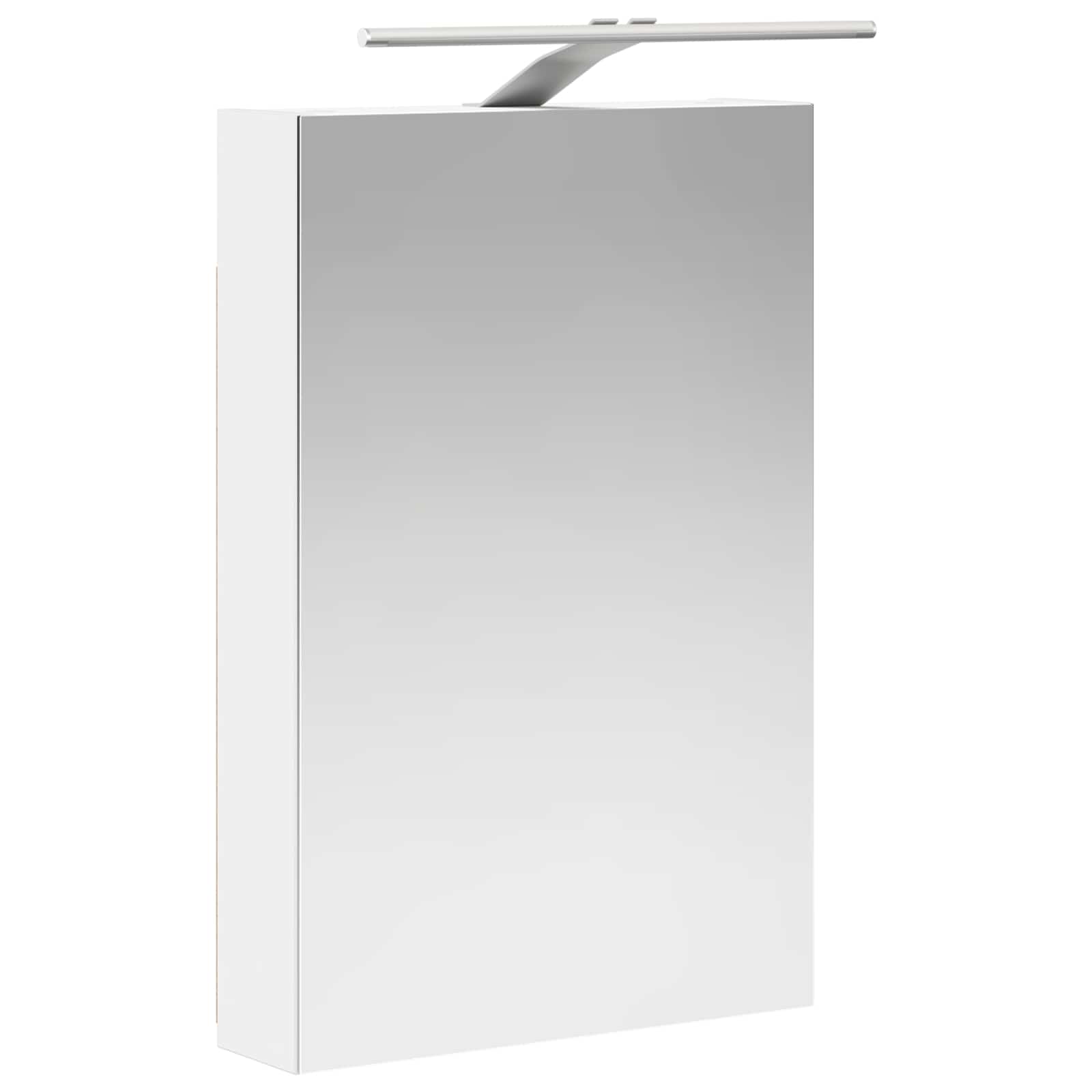 Badkamer spiegelkast Wit 40 x 10,5 x 60,5 cm Bewerkt hout