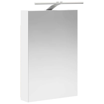 Badkamer spiegelkast Wit 40 x 10,5 x 60,5 cm Bewerkt hout