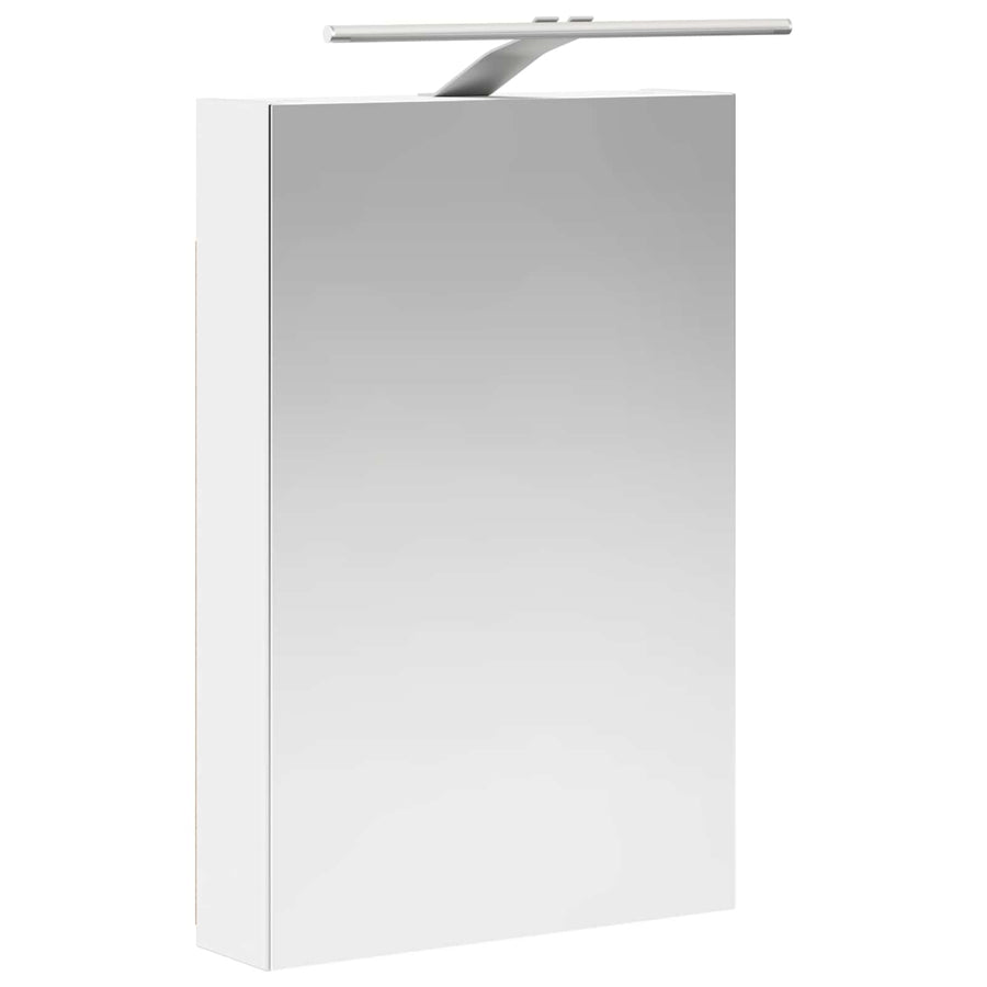 Badkamer spiegelkast Wit 40 x 10,5 x 60,5 cm Bewerkt hout