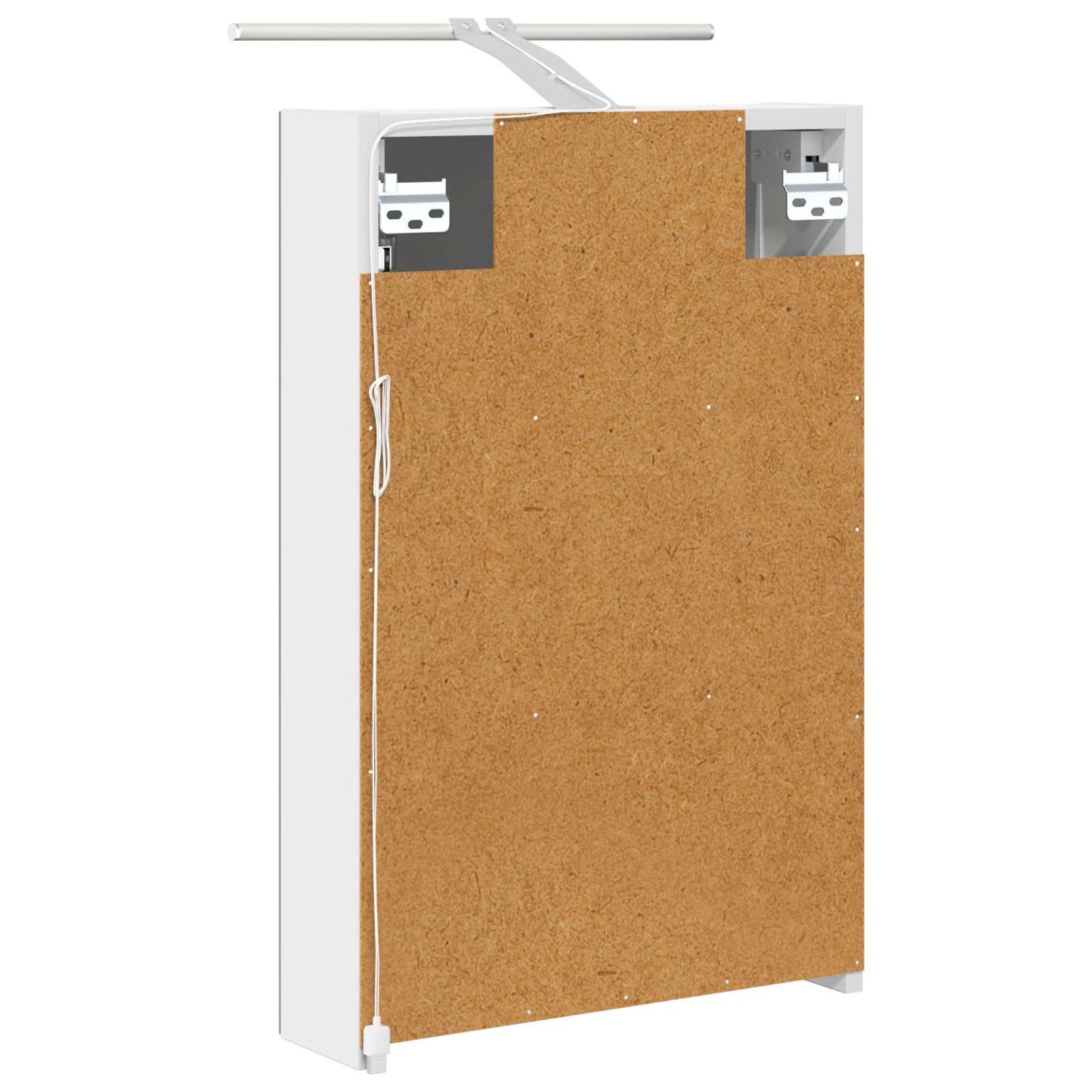 Badkamer spiegelkast Wit 40 x 10,5 x 60,5 cm Bewerkt hout