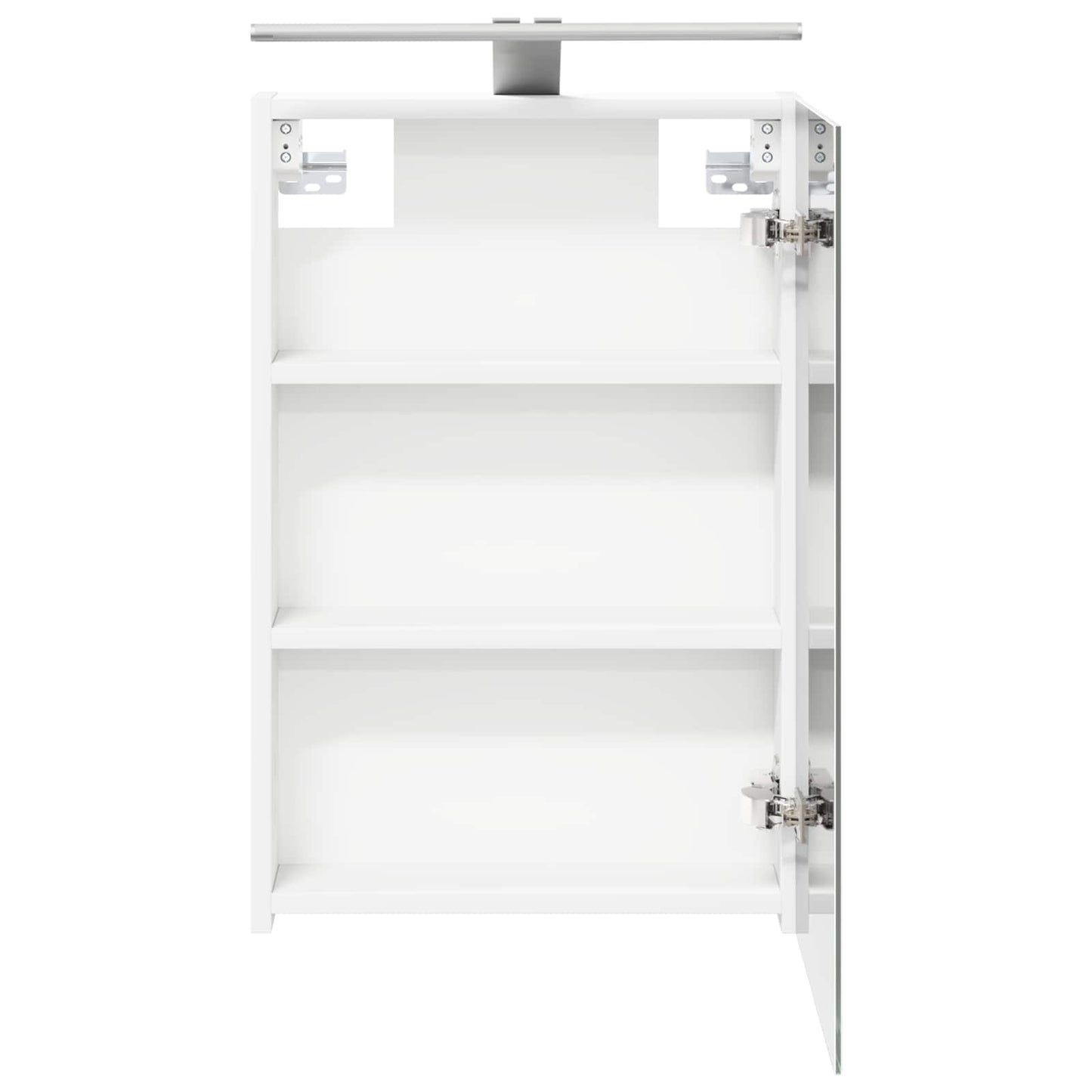 Badkamer spiegelkast Wit 40 x 10,5 x 60,5 cm Bewerkt hout