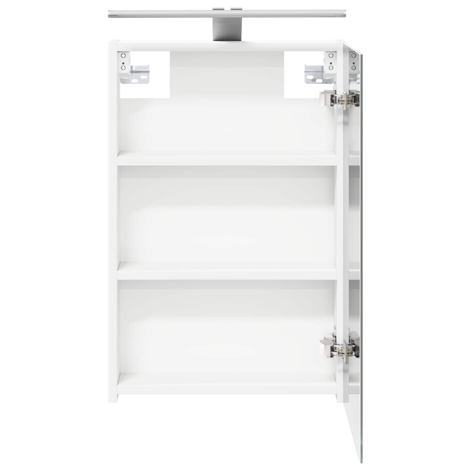 Badkamer spiegelkast Wit 40 x 10,5 x 60,5 cm Bewerkt hout