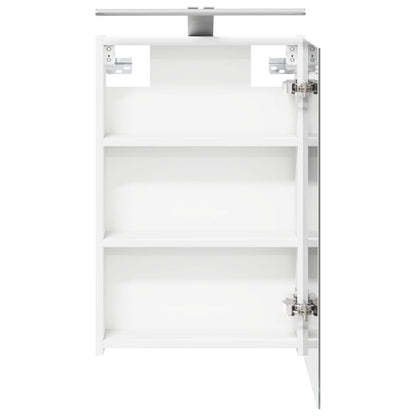 Badkamer spiegelkast Wit 40 x 10,5 x 60,5 cm Bewerkt hout