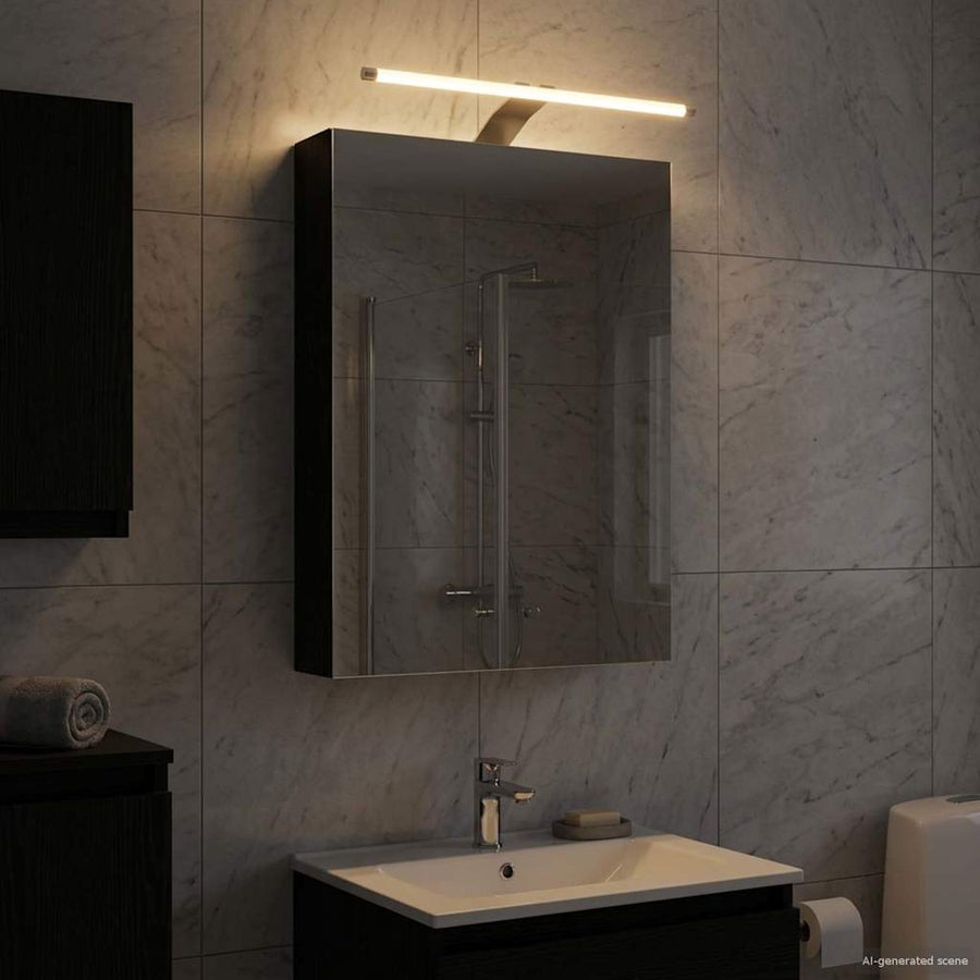 Badkamer spiegelkast met plank Zwart Eiken 40 x 10,5 x 60,5 cm