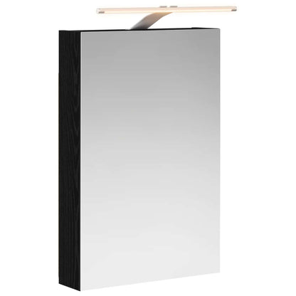Badkamer spiegelkast met plank Zwart Eiken 40 x 10,5 x 60,5 cm