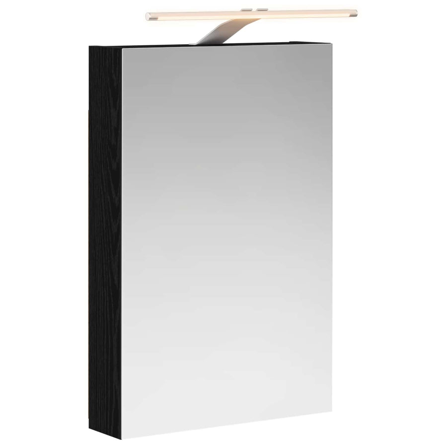 Badkamer spiegelkast met plank Zwart Eiken 40 x 10,5 x 60,5 cm