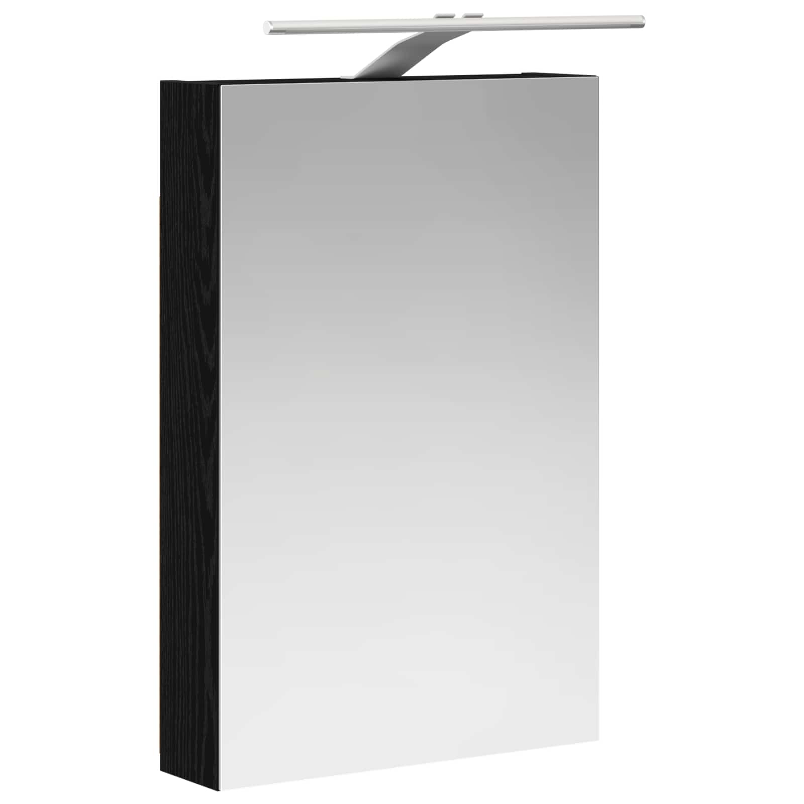 Badkamer spiegelkast met plank Zwart Eiken 40 x 10,5 x 60,5 cm
