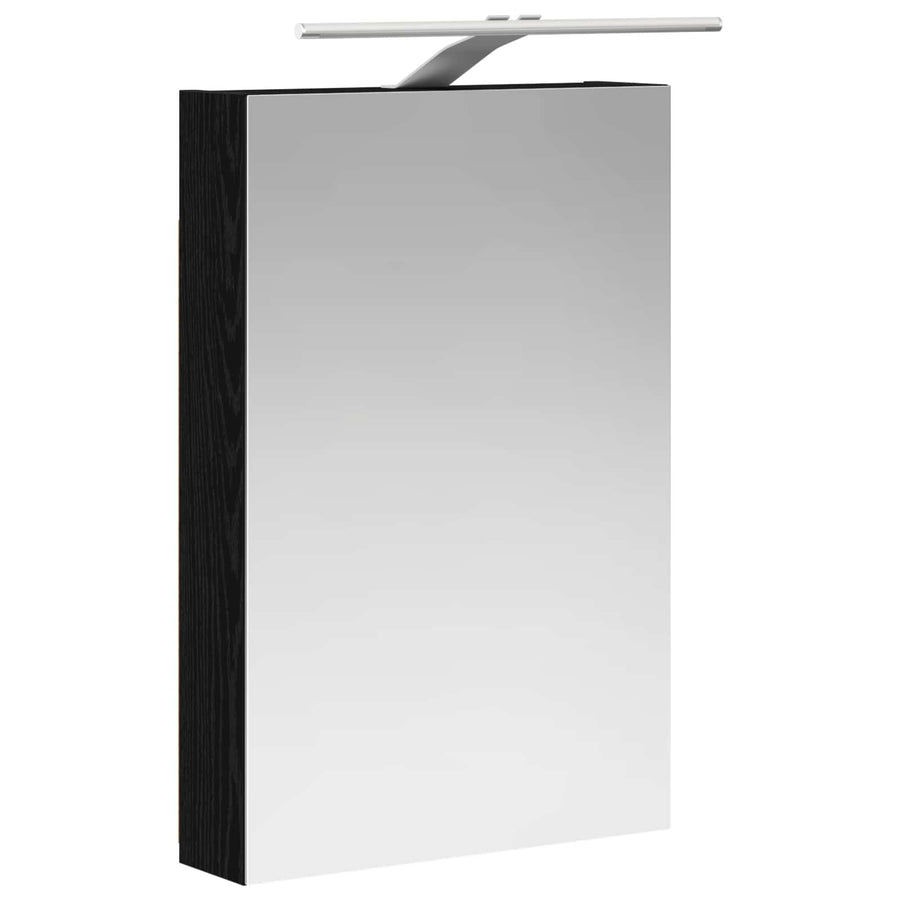 Badkamer spiegelkast met plank Zwart Eiken 40 x 10,5 x 60,5 cm