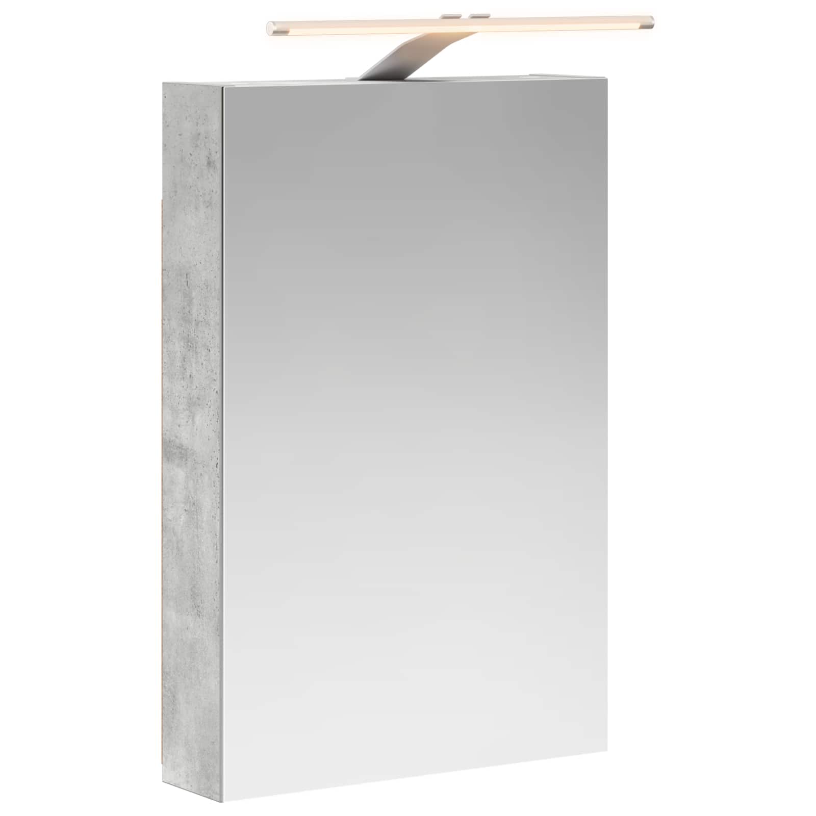 Badkamer spiegelkast met plank Beton Grijs 40 x 10,5 x 60,5 cm