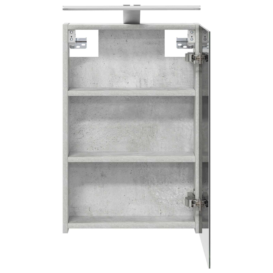 Badkamer spiegelkast met plank Beton Grijs 40 x 10,5 x 60,5 cm