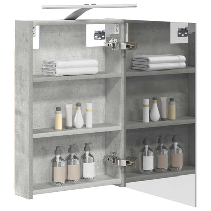 Badkamer spiegelkast met plank Beton Grijs 40 x 10,5 x 60,5 cm