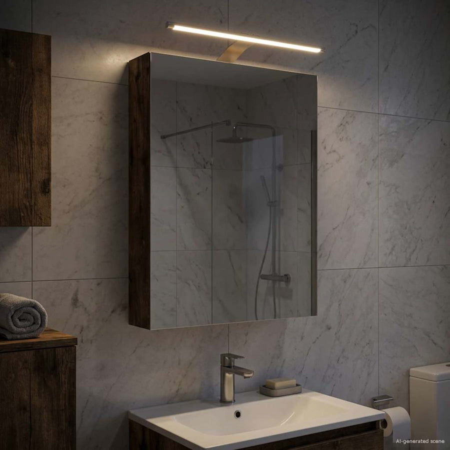 Badkamer spiegelkast Gerookt eiken 40 x 10,5 x 60,5 cm