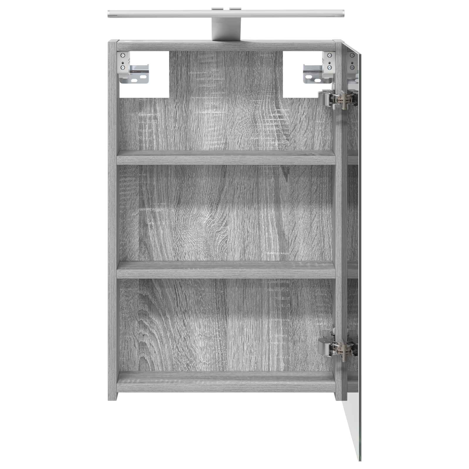 Badkamer spiegelkast met plank Grijs Sonoma 40 x 10,5 x 60,5 cm
