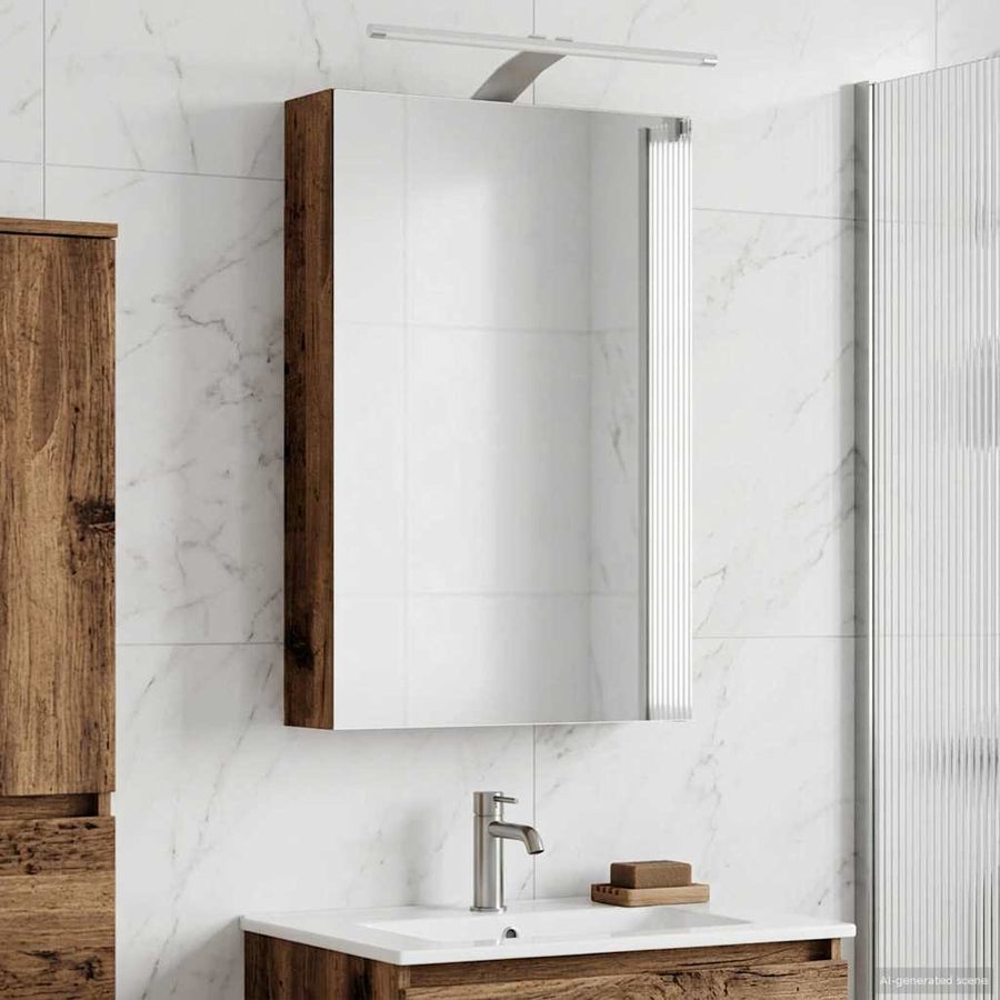 Badkamer spiegelkast Oudhout 40 x 10,5 x 60,5 cm Bewerkt hout
