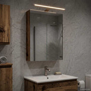 Badkamer spiegelkast 40x10,5x60,5 cm oudhout