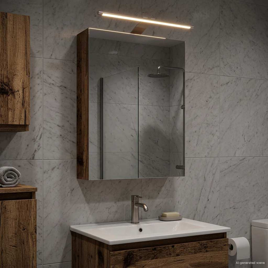 Badkamer spiegelkast Oudhout 40 x 10,5 x 60,5 cm Bewerkt hout