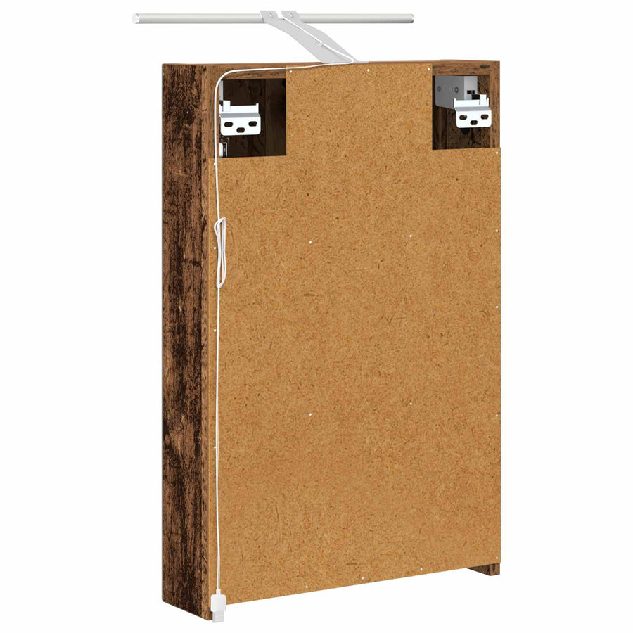 Badkamer spiegelkast Oudhout 40 x 10,5 x 60,5 cm Bewerkt hout