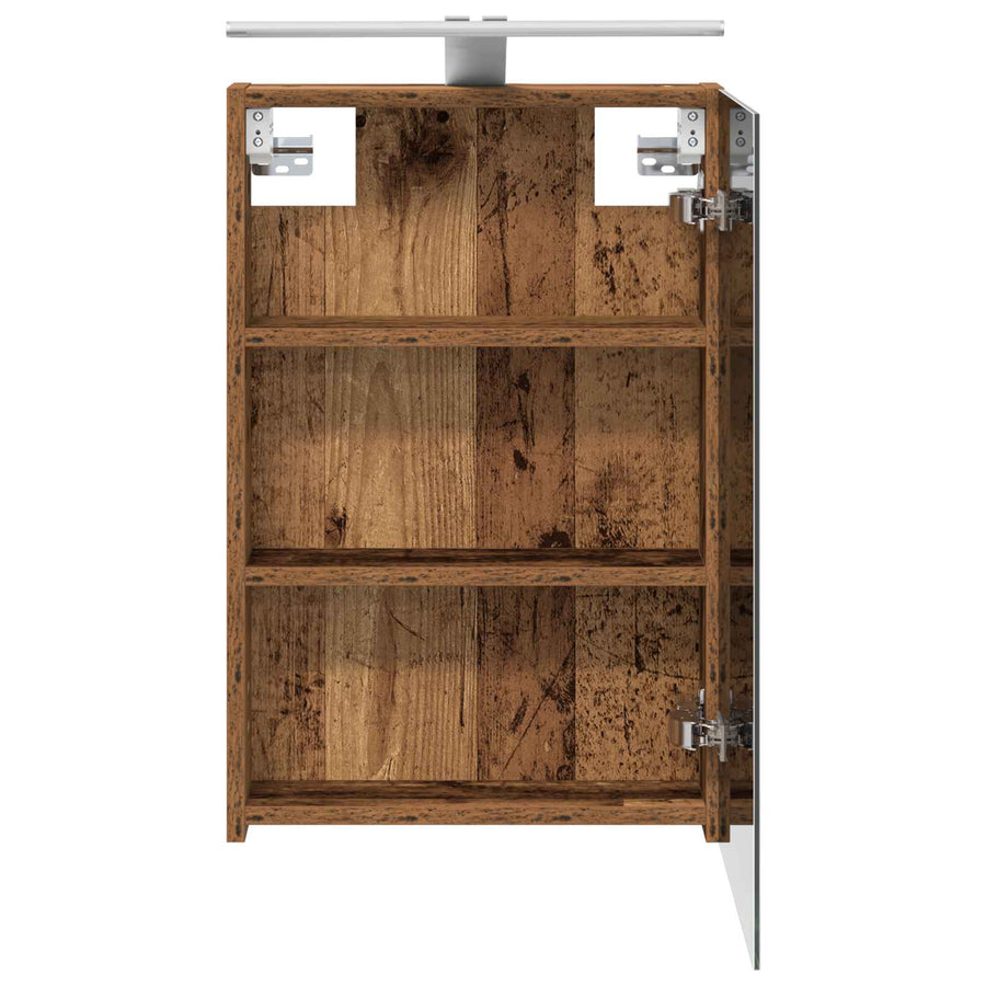 Badkamer spiegelkast Oudhout 40 x 10,5 x 60,5 cm Bewerkt hout