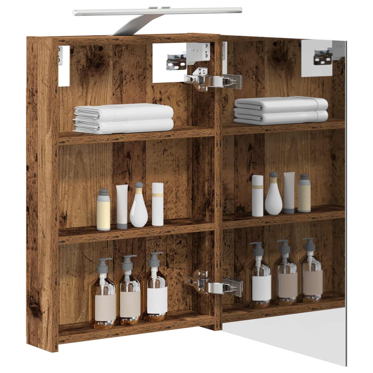 Badkamer spiegelkast Oudhout 40 x 10,5 x 60,5 cm Bewerkt hout