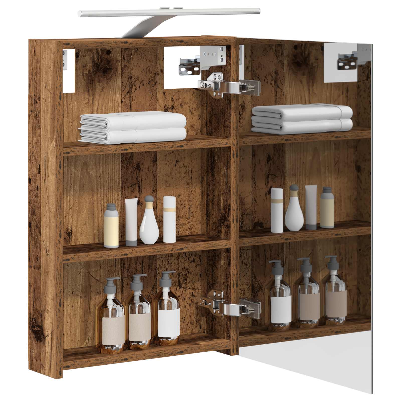 Badkamer spiegelkast Oudhout 40 x 10,5 x 60,5 cm Bewerkt hout