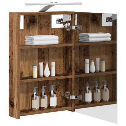 Badkamer spiegelkast Oudhout 40 x 10,5 x 60,5 cm Bewerkt hout