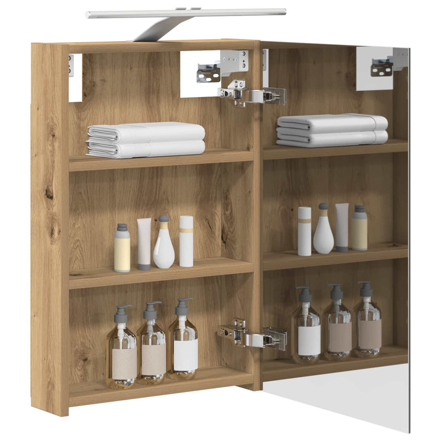 Badkamer spiegelkast Ambachtelijk eiken 40 x 10,5 x 60,5 cm