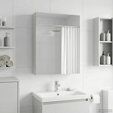 Badkamer spiegelkast Wit 50 x 14,5 x 70 cm Bewerkt hout