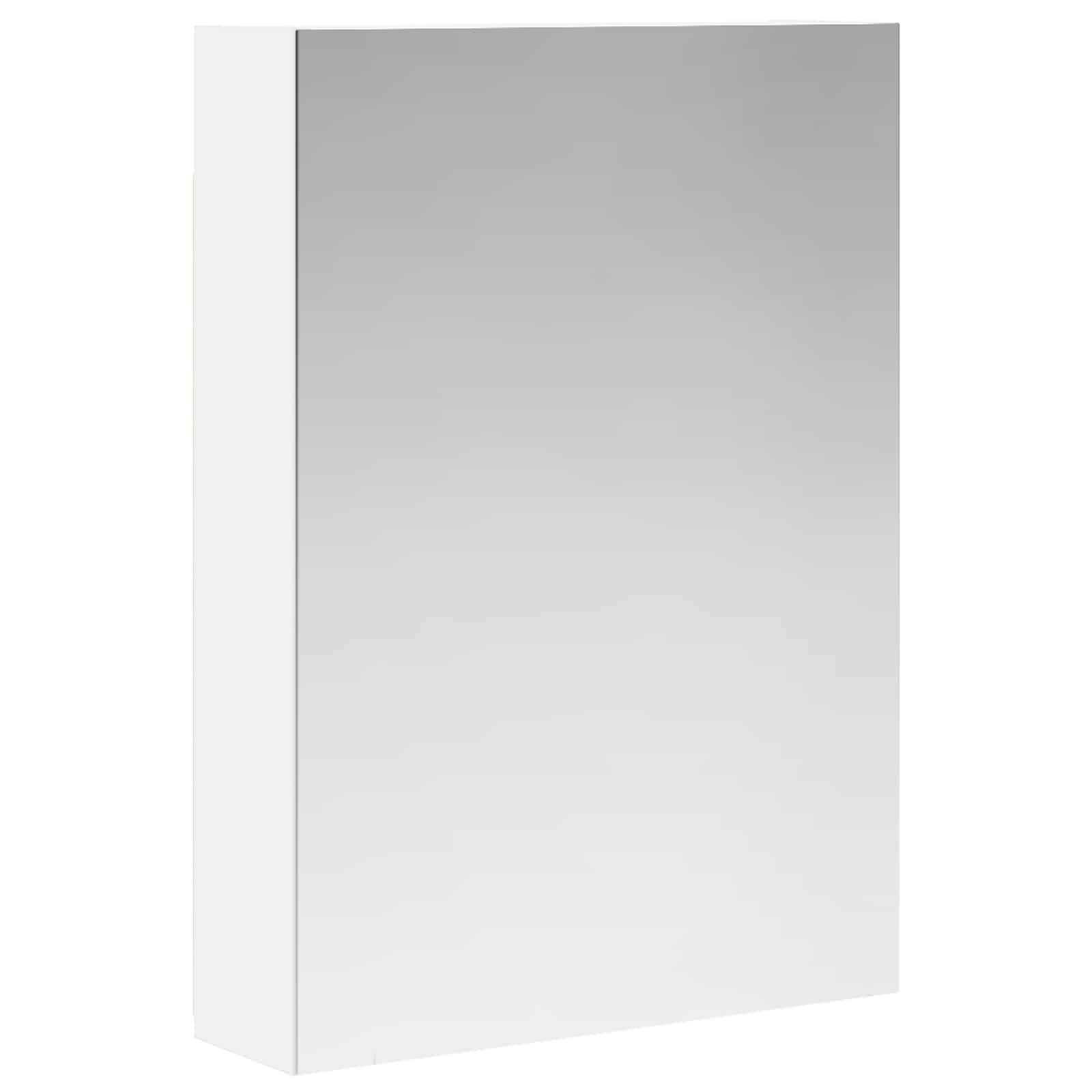 Badkamer spiegelkast Wit 50 x 14,5 x 70 cm Bewerkt hout