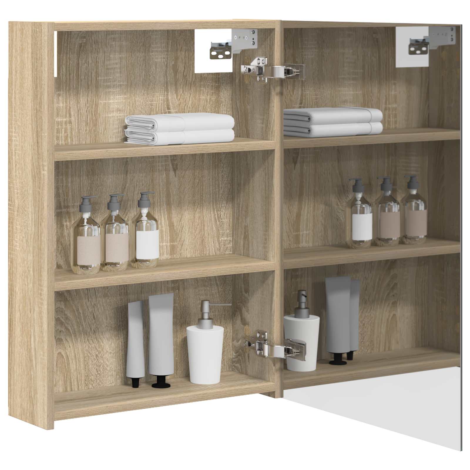 Badkamer spiegelkast met plank Sonoma Eiken 50 x 14,5 x 70 cm