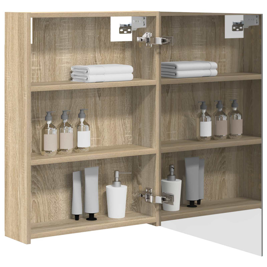 Badkamer spiegelkast met plank Sonoma Eiken 50 x 14,5 x 70 cm