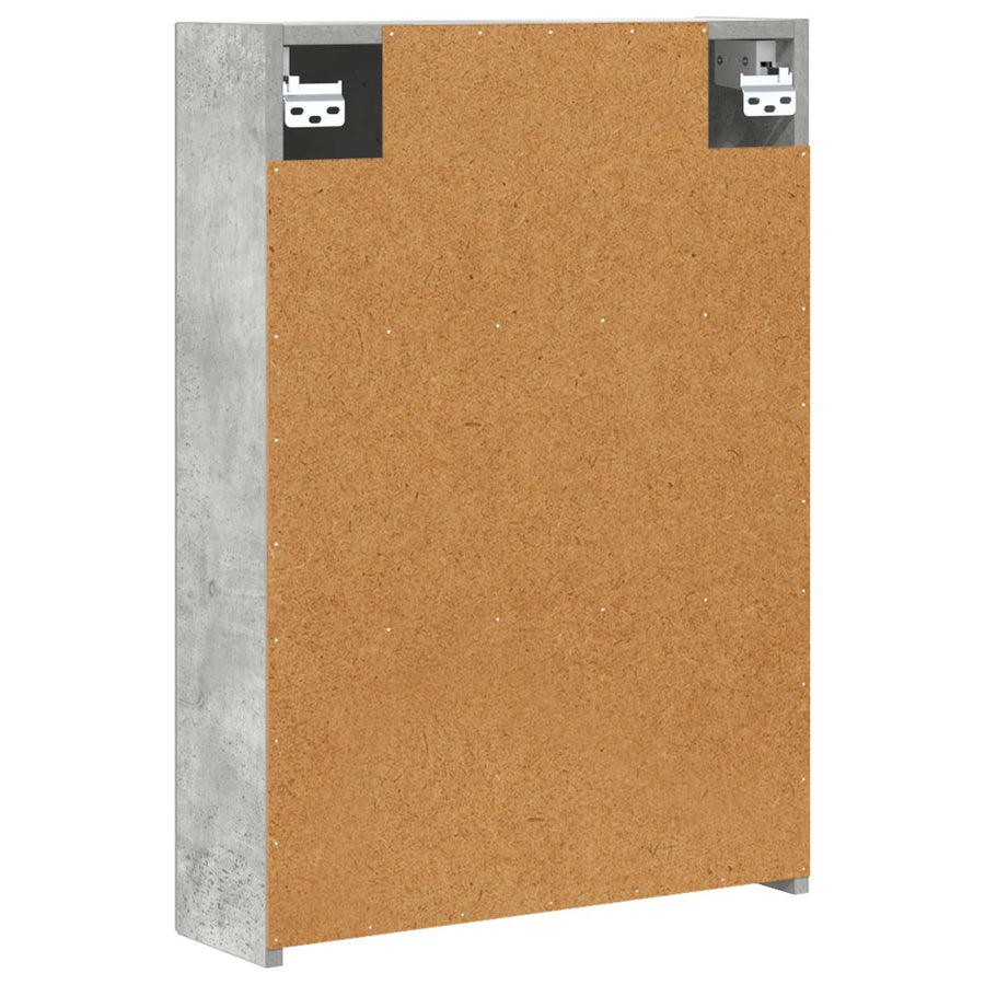 Badkamer spiegelkast Beton Grijs 50 x 14,5 x 70 cm Bewerkt hout