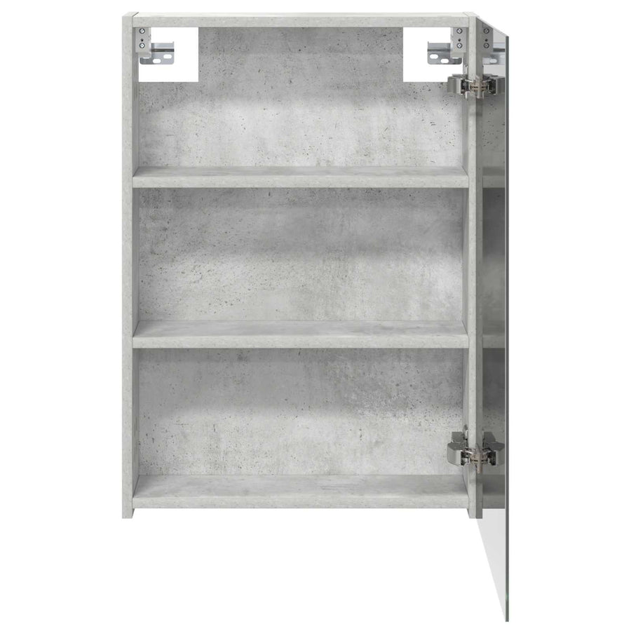 Badkamer spiegelkast Beton Grijs 50 x 14,5 x 70 cm Bewerkt hout