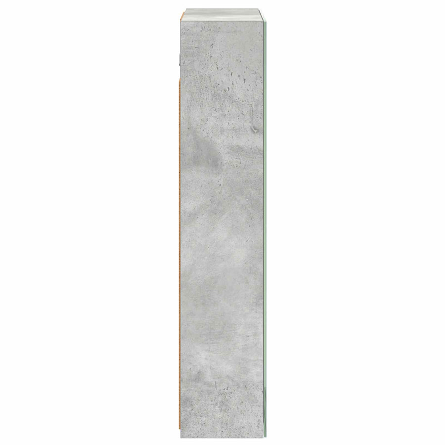 Badkamer spiegelkast Beton Grijs 50 x 14,5 x 70 cm Bewerkt hout