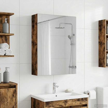 Badkamer spiegelkast met plank Gerookt eiken 50 x 14,5 x 70 cm