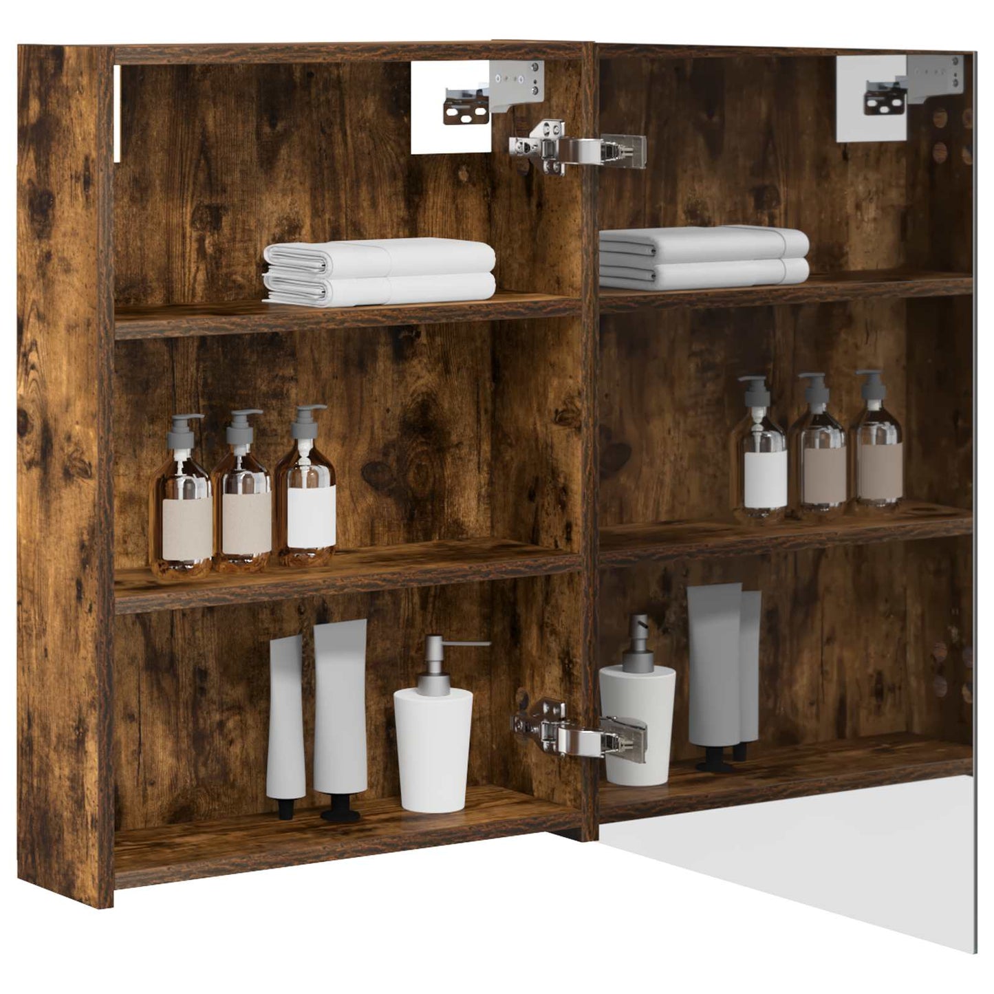 Badkamer spiegelkast met plank Gerookt eiken 50 x 14,5 x 70 cm