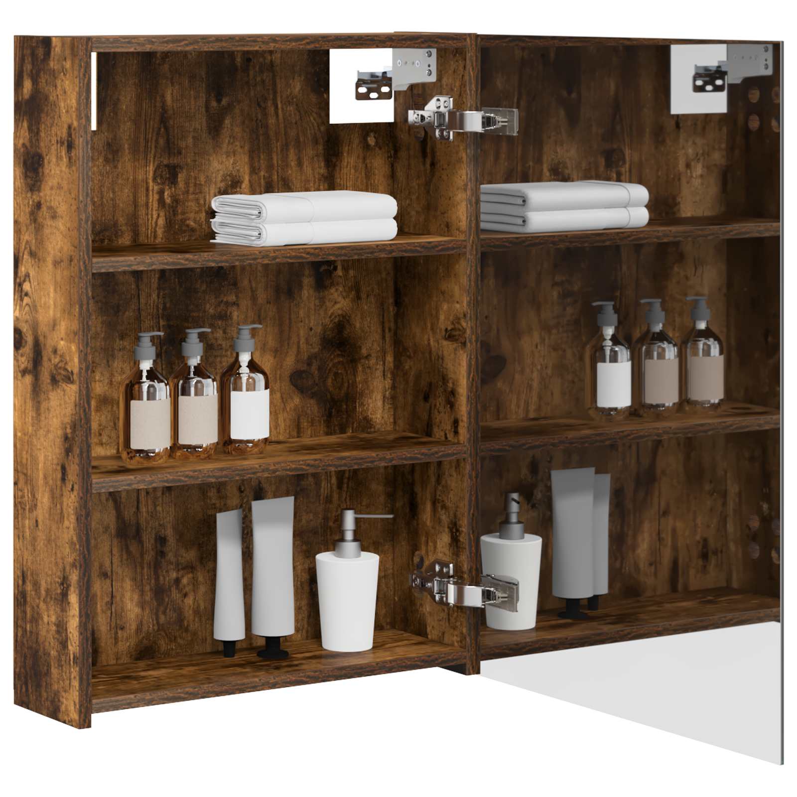 Badkamer spiegelkast met plank Gerookt eiken 50 x 14,5 x 70 cm