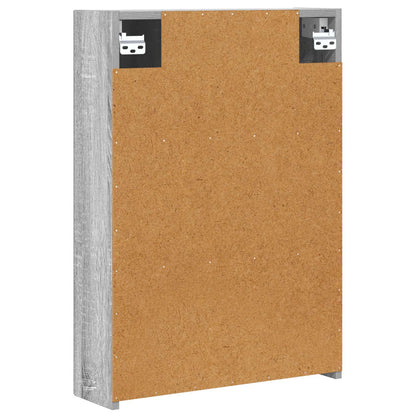 Badkamer spiegelkast met plank Grijs Sonoma 50 x 14,5 x 70 cm