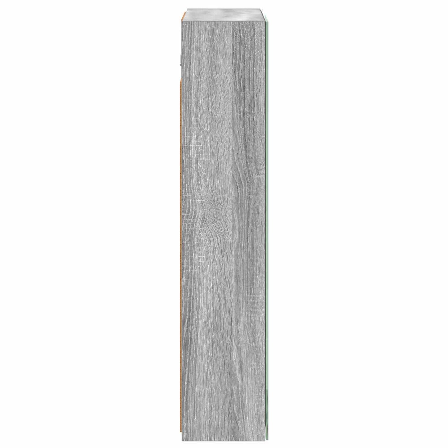 Badkamer spiegelkast met plank Grijs Sonoma 50 x 14,5 x 70 cm