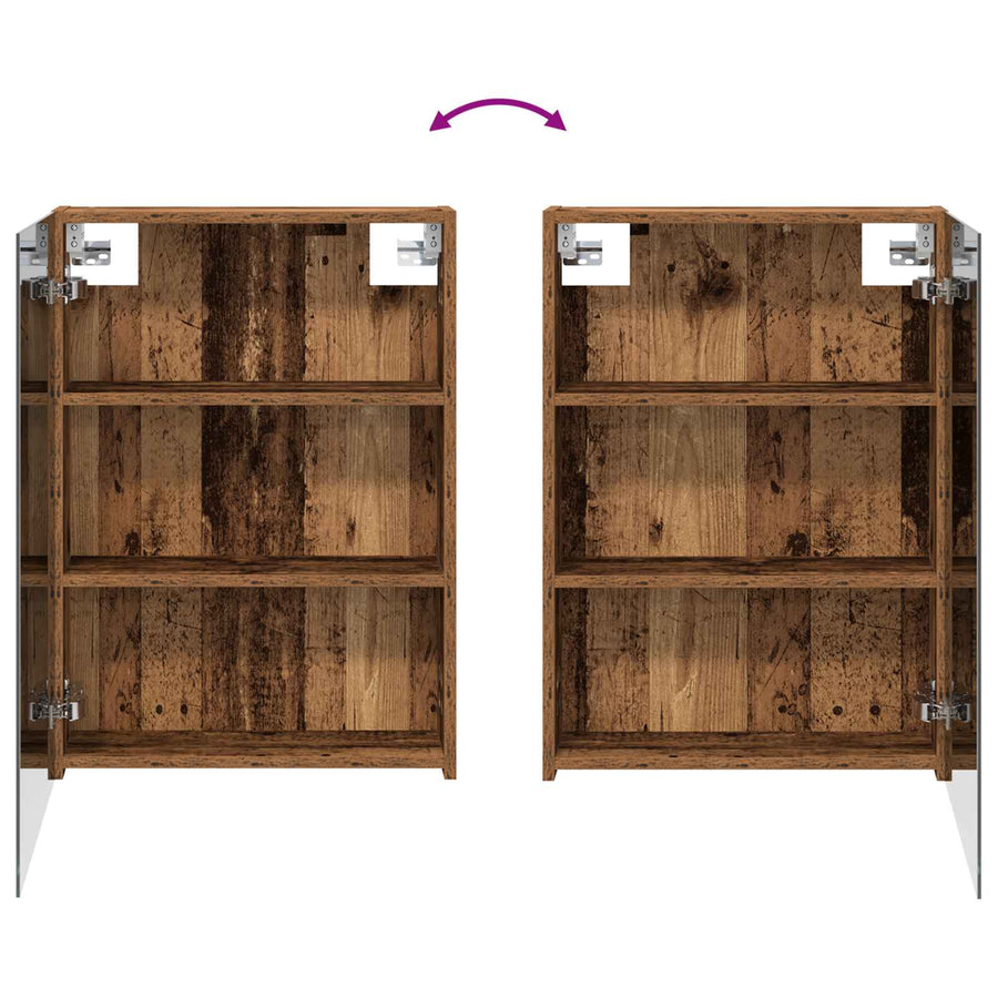 Badkamer spiegelkast Oudhout 50 x 14,5 x 70 cm Bewerkt hout